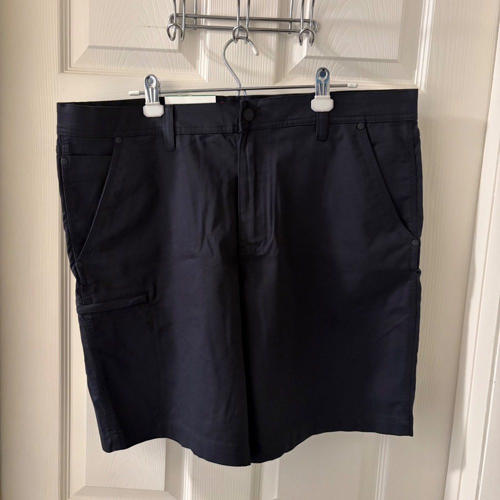 Wrangler Men's 38 Black Utility Shorts Performance Stretch Flex Waist NWT